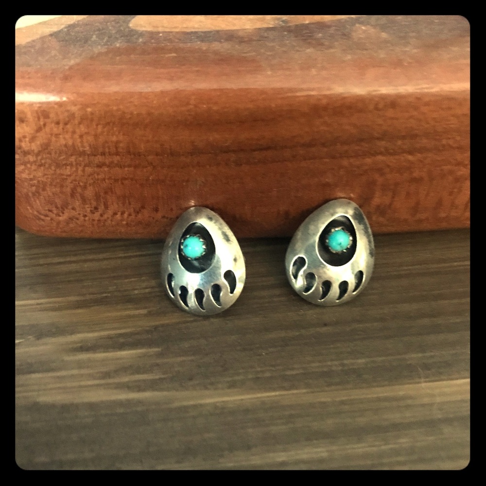 Sterling silver and turquoise earrings